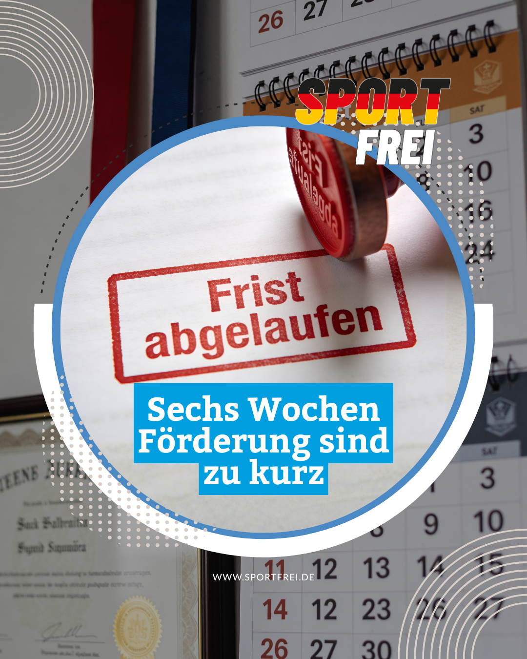 Sechs Wochen Förderung sind zu kurz – Sportvereine brauchen mehr Planungsspielraum